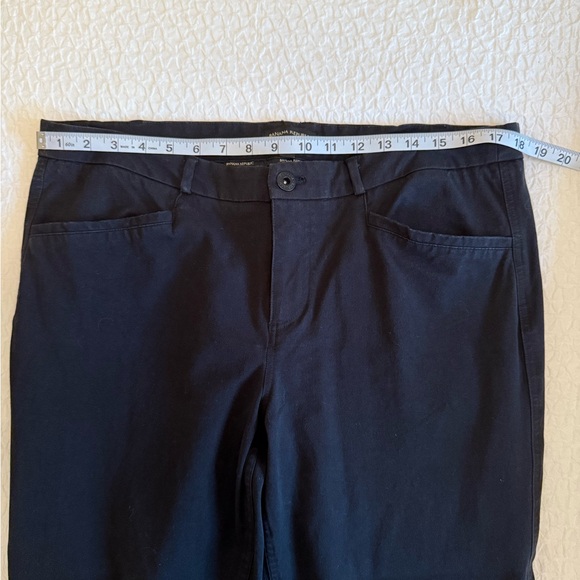 Banana Republic Black Cropped Straight-Leg Pants - Size 14 - Picture 5 of 9